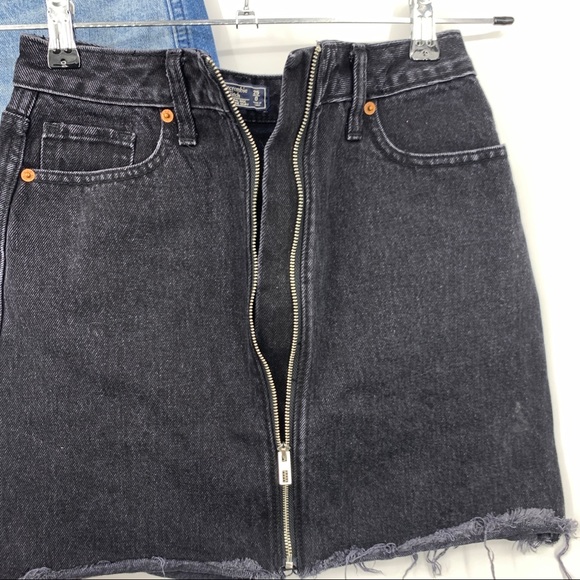 Abercrombie Fitch Jean Mini Skirt Bundle Black - Picture 3 of 8
